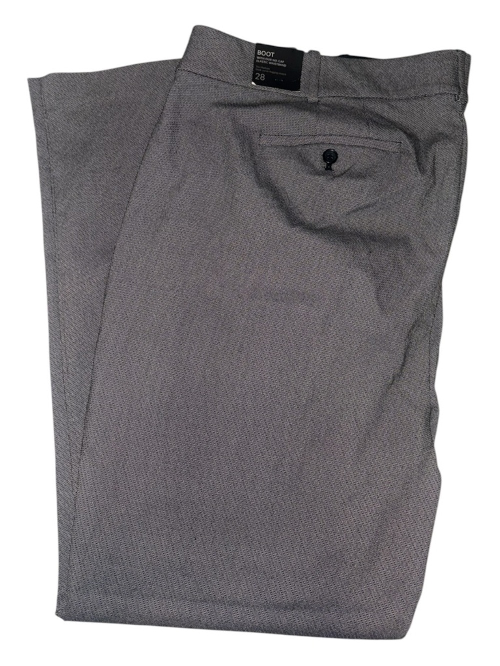 Lane Bryant The Madison Boot Elastic Waist Grey Pants Size 28 Sleek Curve